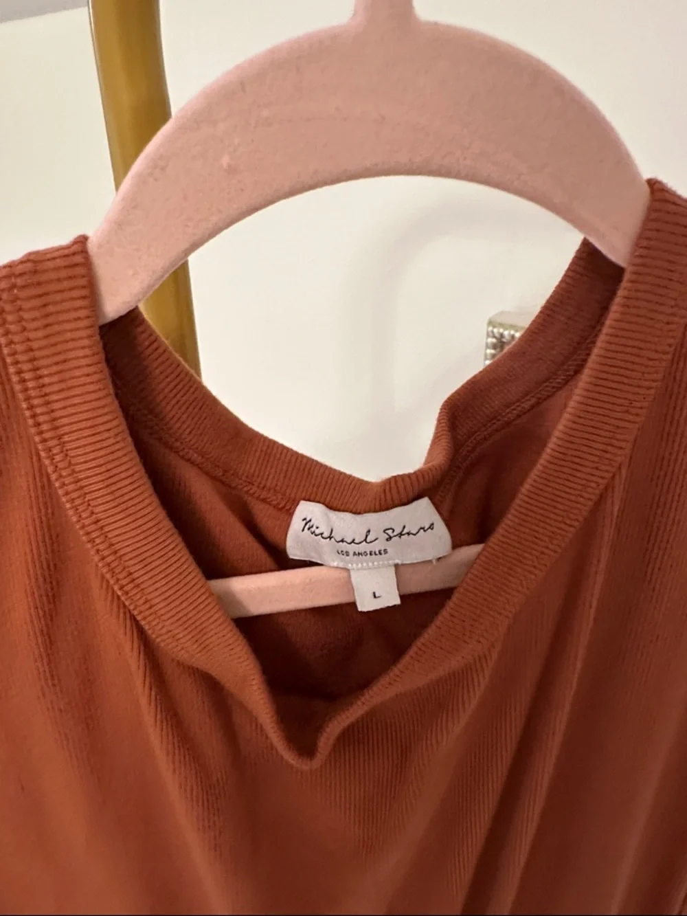 Michael Stars Rust Brown Midi Dress
